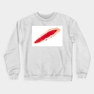 Red agate slice mineral Crewneck Sweatshirt